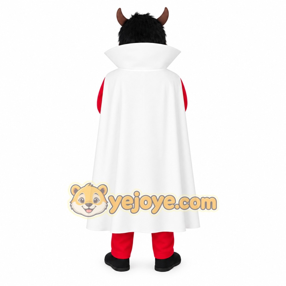 Red White Horned Devil Man Mascot Costume Red White Horned Devil Man Mascot Costume