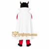 Red White Horned Devil Man Mascot Costume Red White Horned Devil Man Mascot Costume