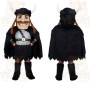 Black Gray Horned Viking Mascot Costume
