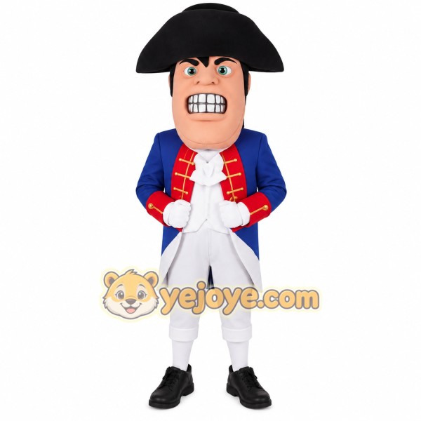 Blue Red Revolutionary General Mascot Costume
