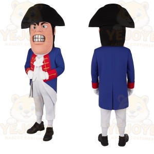 Blue Red Revolutionary General Mascot Costume