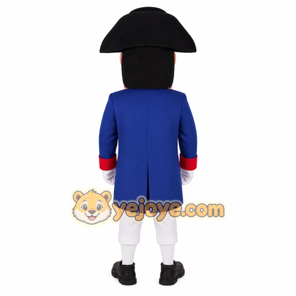 Blue Red Revolutionary General Mascot Costume