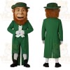 Green Bearded Leprechaun Mascot Costume