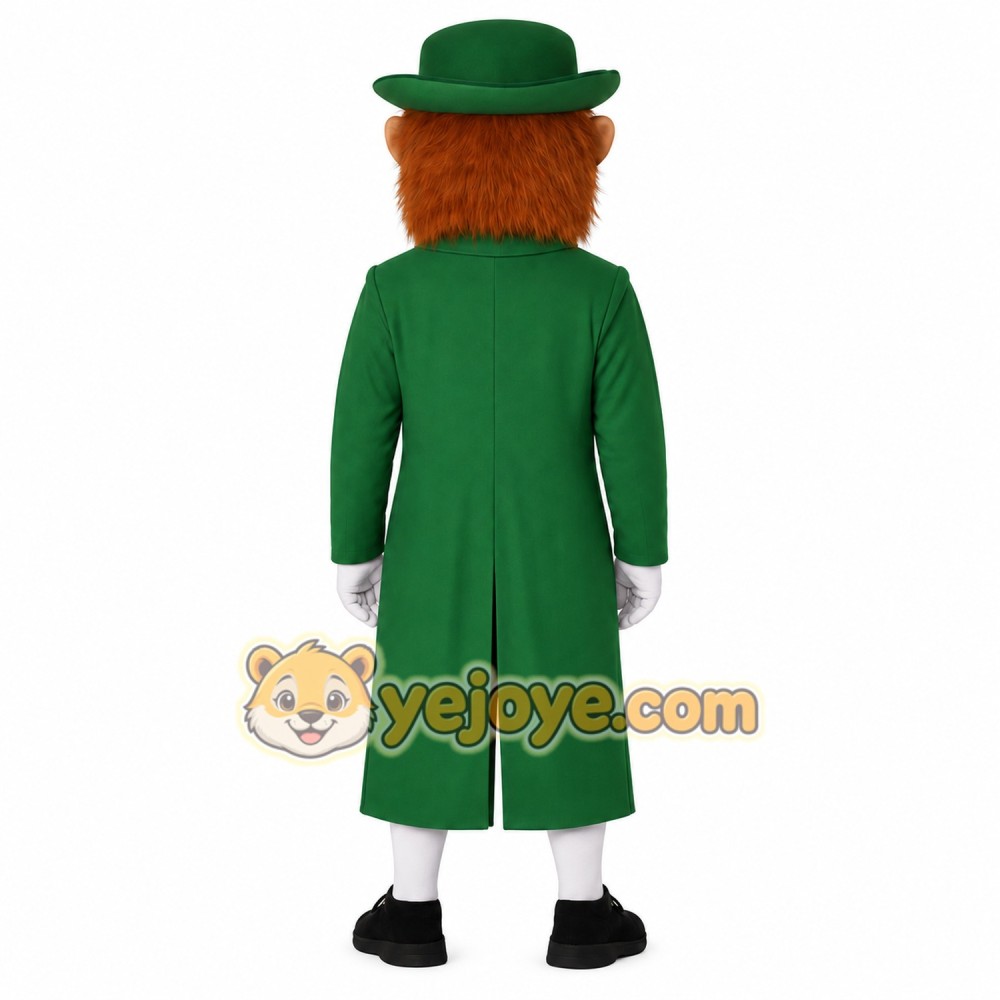 Green Bearded Leprechaun Mascot Costume Green Bearded Leprechaun Mascot Costume