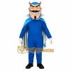 Blue Silver Horned Devil Mascot Costume Blue Silver Horned Devil Mascot Costume