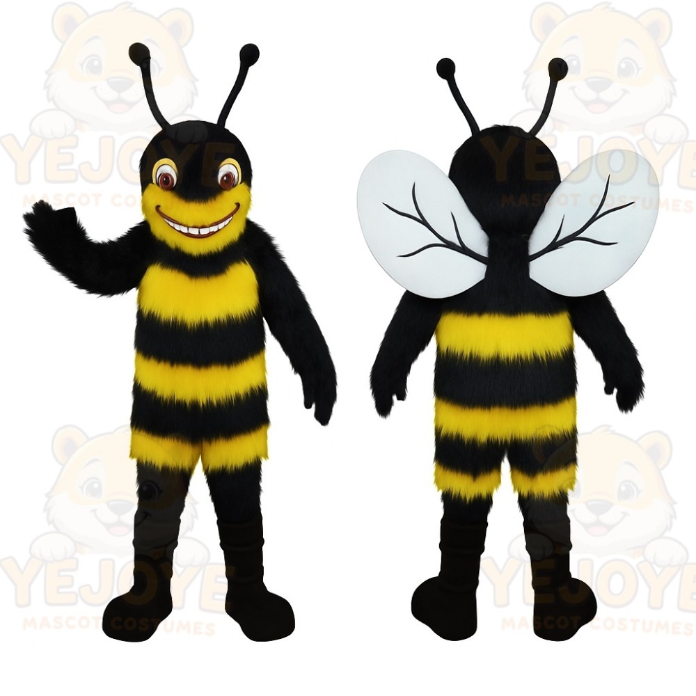 Black Yellow Bee Mascot Costume