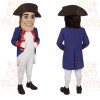 Navy Red Colonial Gentleman Mascot Costume