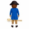 Blue Tan Colonial Gentleman Mascot Costume