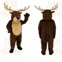 Brown Tan Reindeer Mascot Costume