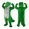 Green Gray Alligator Mascot Costume