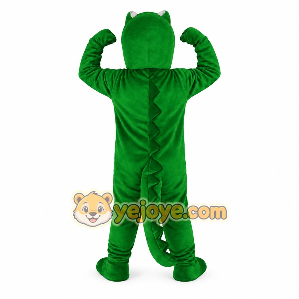 Green Gray Alligator Mascot Costume Green Gray Alligator Mascot Costume