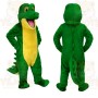 Green Yellow Alligator Mascot Costume