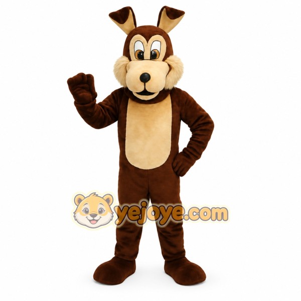 Brown Tan Dog Mascot Costume Brown Tan Dog Mascot Costume