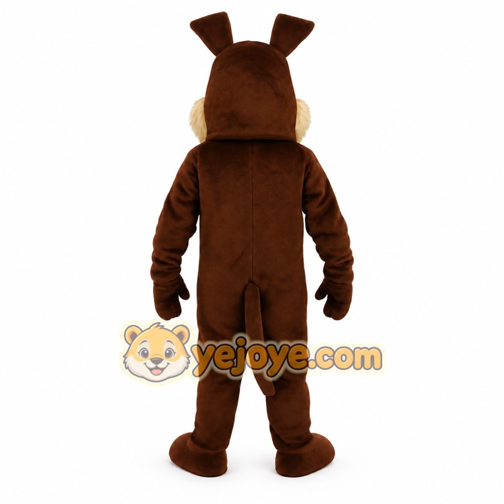 Brown Tan Dog Mascot Costume Brown Tan Dog Mascot Costume