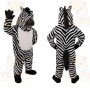 Black White Zebra Mascot Costume