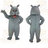 Gray Hippo Mascot Costume