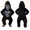 Black Gray Gorilla Mascot Costume