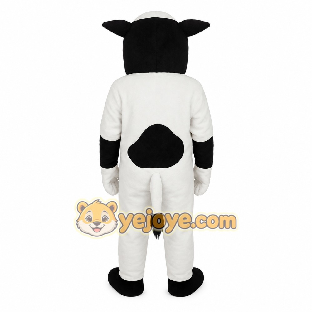 Black White Holstein Cow Mascot Costume Black White Holstein Cow Mascot Costume