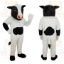 Black White Holstein Cow Mascot Costume