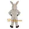 Light Gray Beige Donkey Mascot Costume Light Gray Beige Donkey Mascot Costume