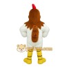 White Brown Yellow Rooster Mascot Costume White Brown Yellow Rooster Mascot Costume