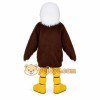 Brown White Yellow Bald Eagle Mascot Costume
