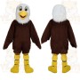 Brown White Yellow Bald Eagle Mascot Costume