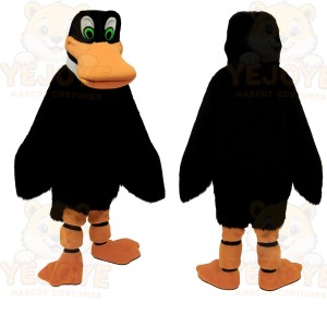 Black Orange Duck Mascot Costume