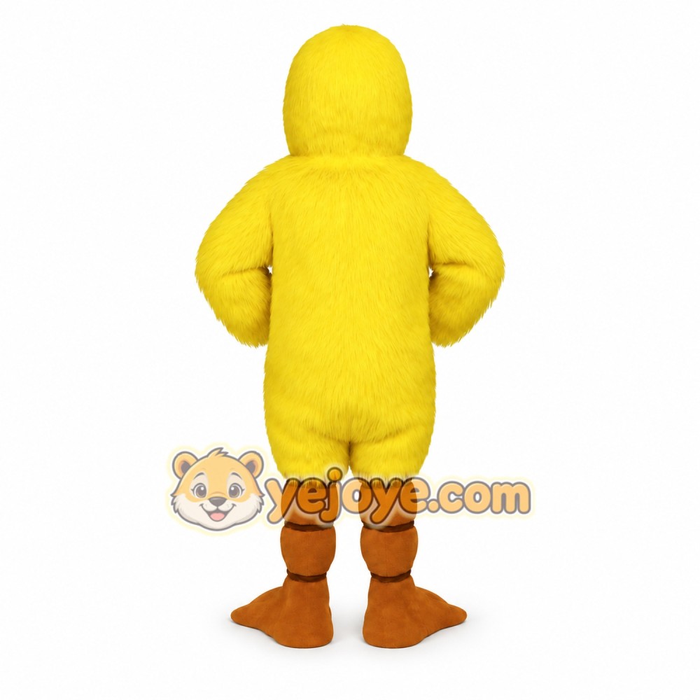 Yellow Orange Duck Mascot Costume