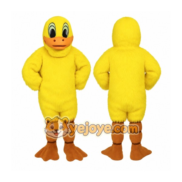Yellow Orange Duck Mascot Costume