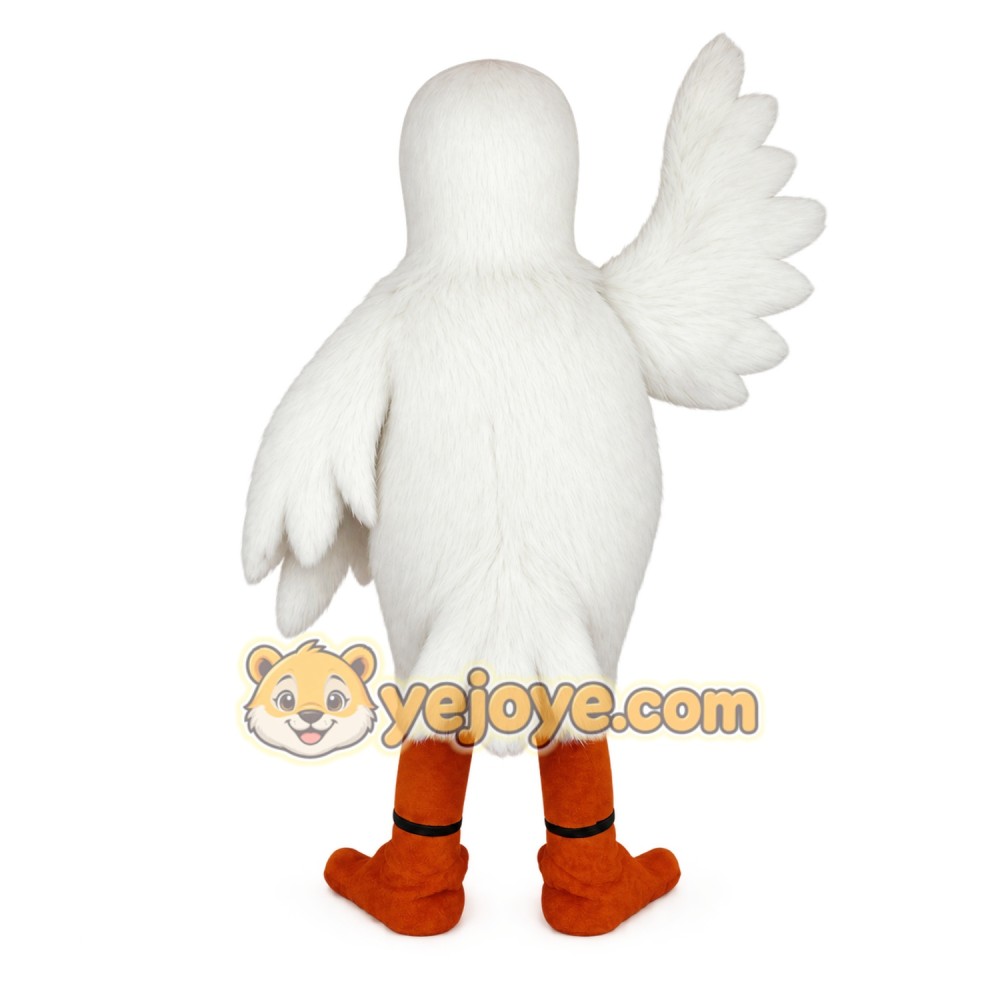 White Orange Duck Mascot Costume