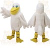 White Yellow Long Beaked Duck Mascot Costume