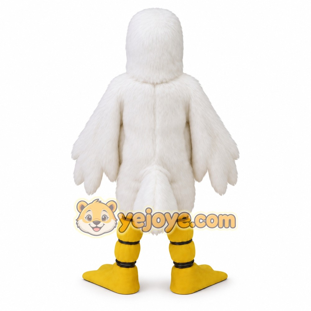 White Yellow Long Beaked Duck Mascot Costume White Yellow Long Beaked Duck Mascot Costume