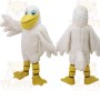 White Yellow Long Beaked Duck Mascot Costume