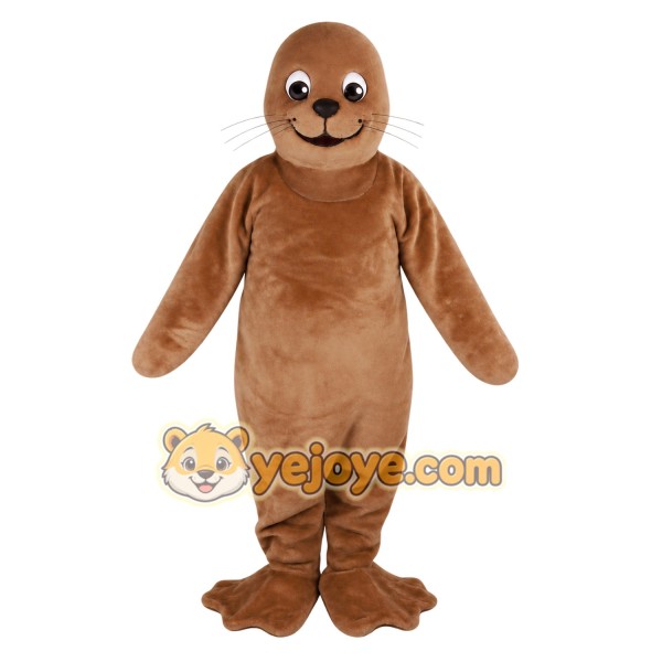 Brown Seal Mascot Costume Brown Seal Mascot Costume