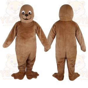 Brown Seal Mascot Costume