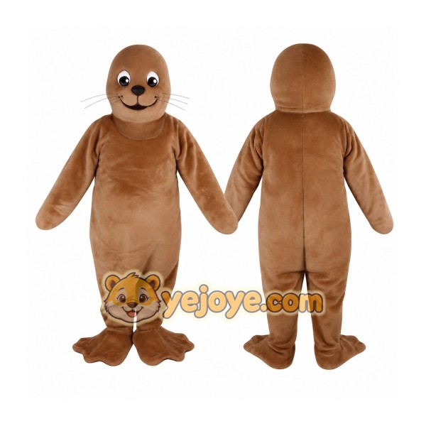 Brown Seal Mascot Costume