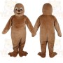 Brown Seal Mascot Costume