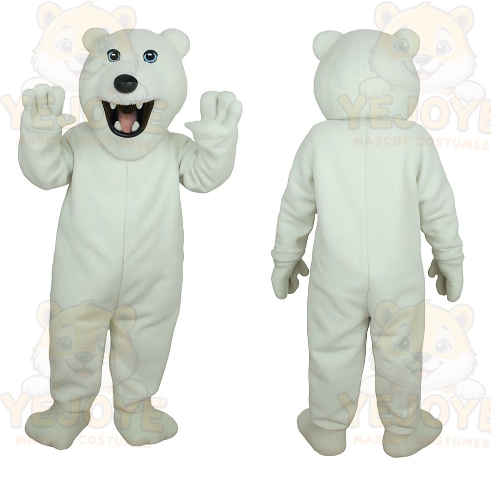 White Polar Bear Mascot Costume