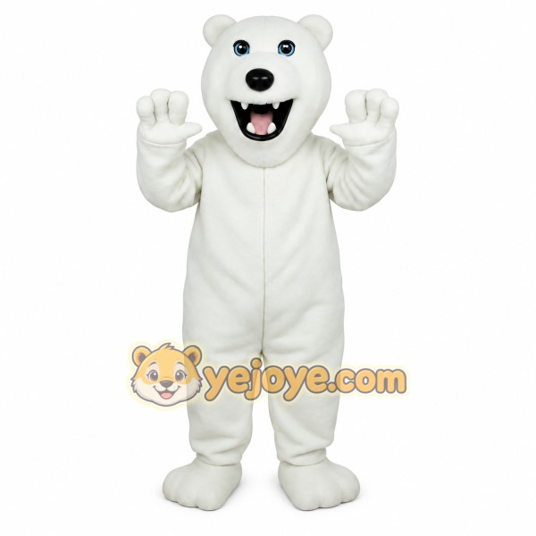 White Polar Bear Mascot Costume