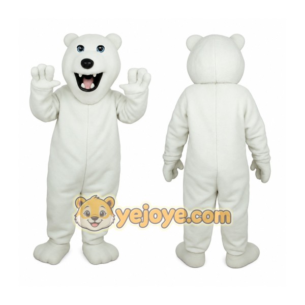 White Polar Bear Mascot Costume