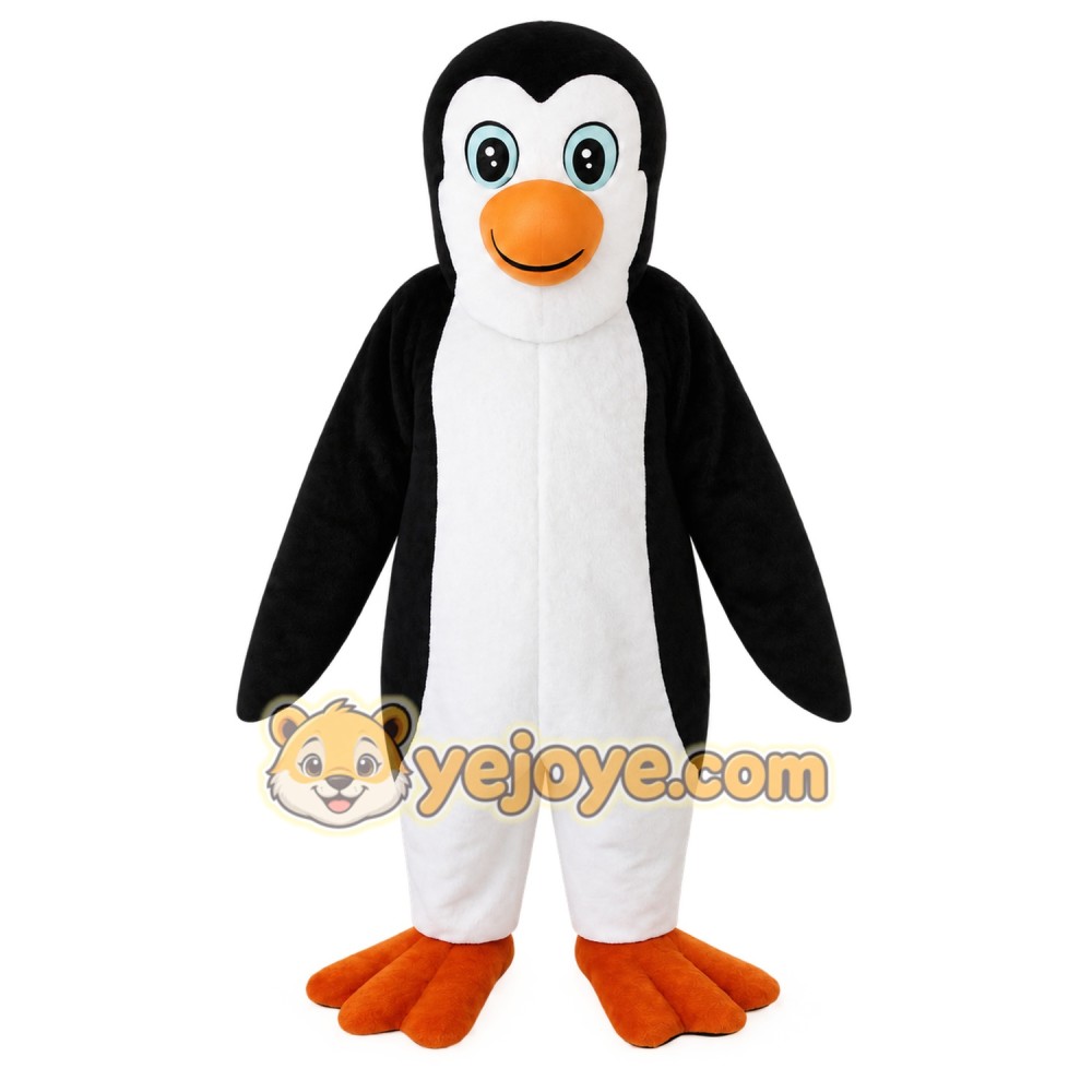 Black White Orange Penguin Mascot Costume Black White Orange Penguin Mascot Costume