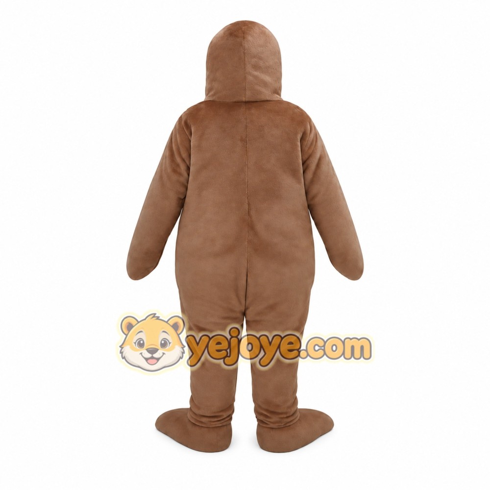 Brown Walrus With White Tusks Mascot Costume Brown Walrus With White Tusks Mascot Costume