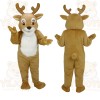 Light Brown White Reindeer Mascot Costume
