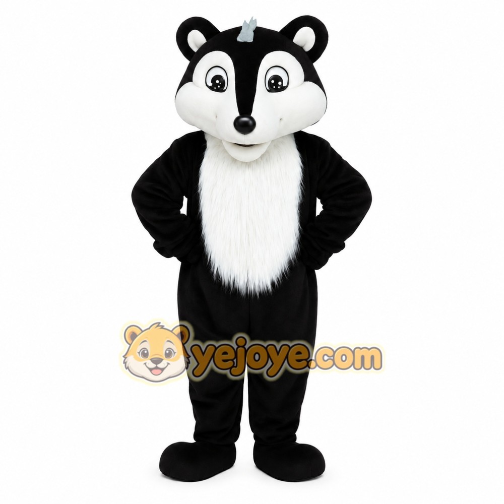 Black White Skunk Mascot Costume Black White Skunk Mascot Costume