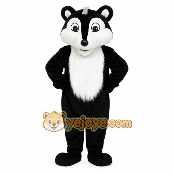 Black White Skunk Mascot Costume Black White Skunk Mascot Costume