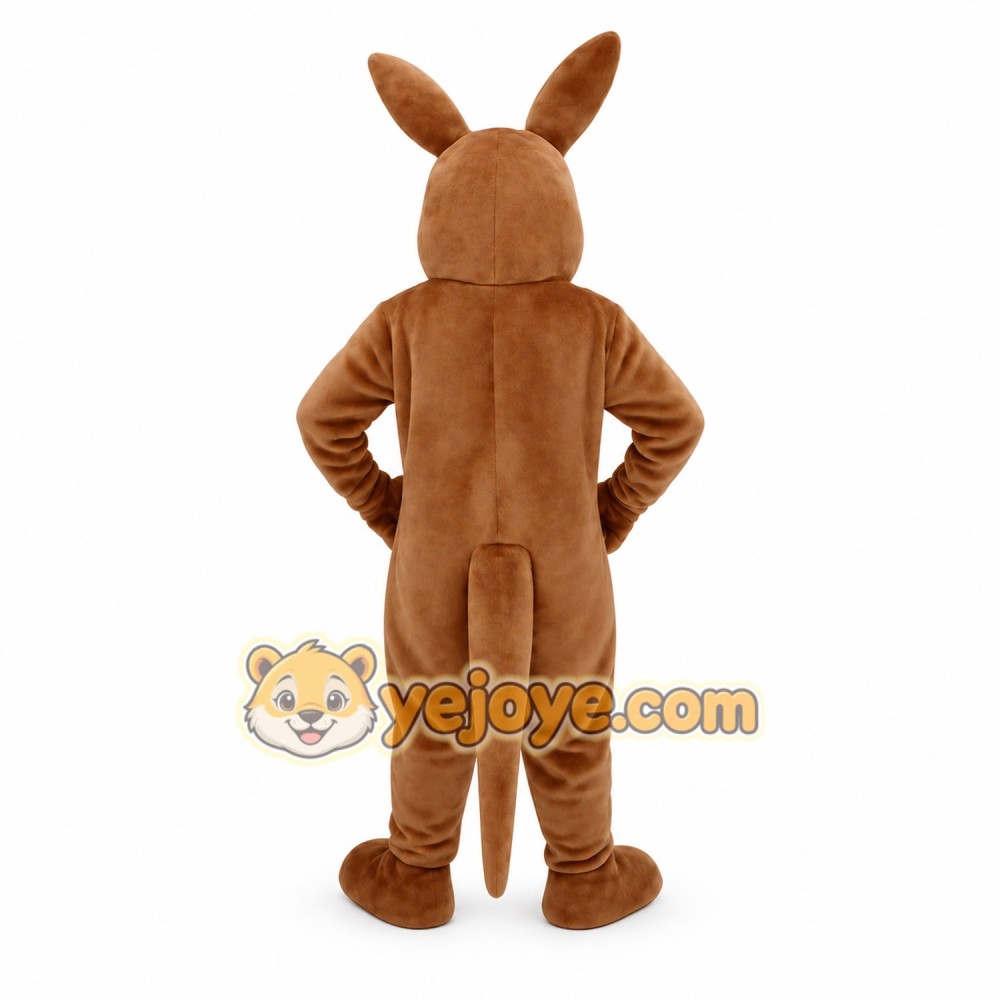 Brown Tan Kangaroo Mascot Costume Brown Tan Kangaroo Mascot Costume
