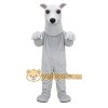 Light Gray White Dog Mascot Costume