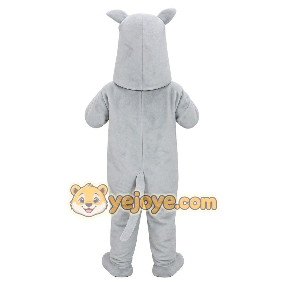 Light Gray White Dog Mascot Costume