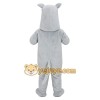 Light Gray White Dog Mascot Costume